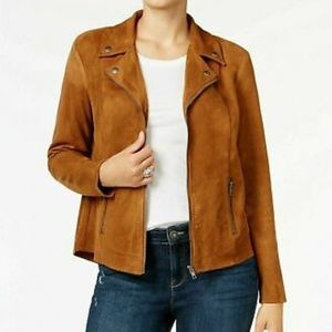 New Women's Plus Size 1X Faux-Suede Jacket, Create